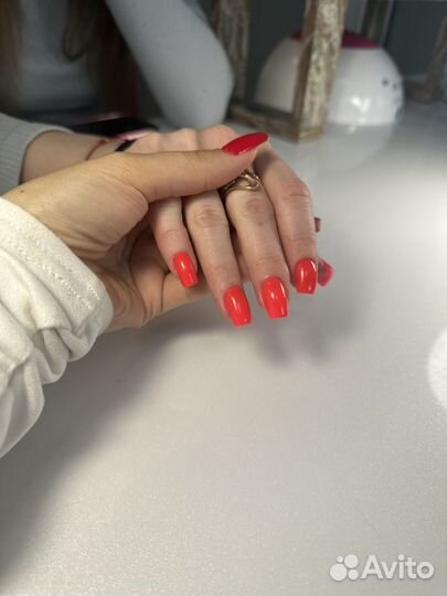 Комбинированный маникюр с покрытием