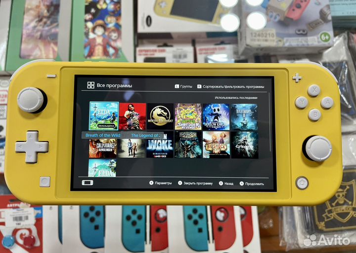 Nintendo Switch Lite (Yellow) 128gb + игры б/у