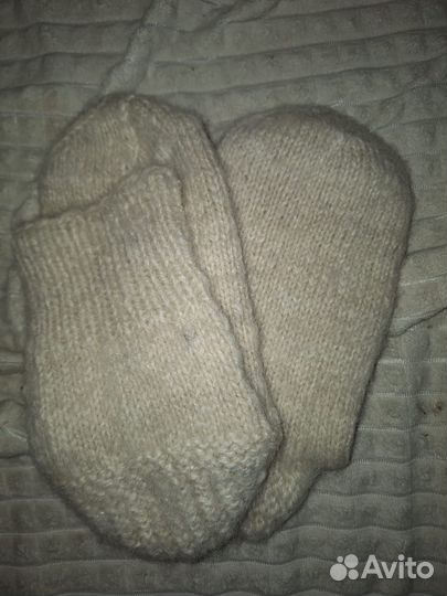 Носки шерстяные вязаные ручной работы