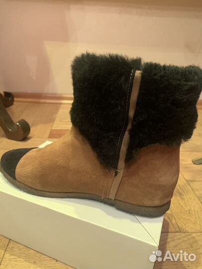 Сапоги женские демисезонные замшевые