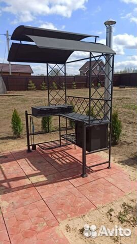 Дачный мангал с печкой