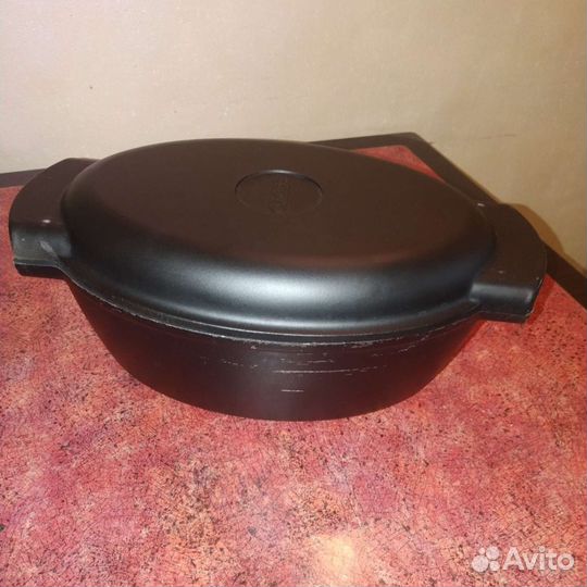 Утятница-гусятница scovo c крышкой-сковородкой