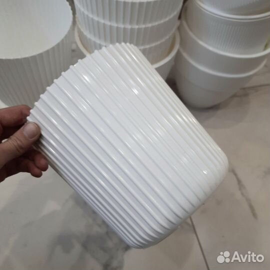 Горшки для цветов белые / Горшок для цветов