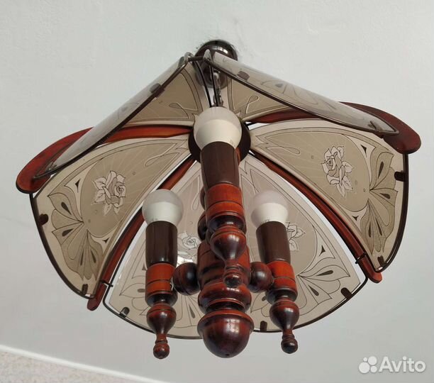 Люстра с розочкой винтаж СССР