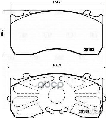 Колодки торм. для а/м газ 33104, MAN, Mercedes