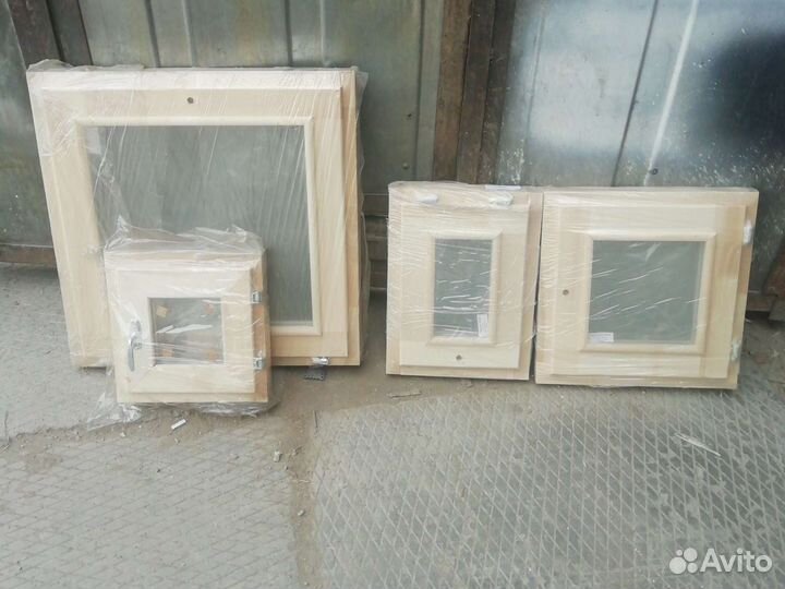 Деревянные окна для бани