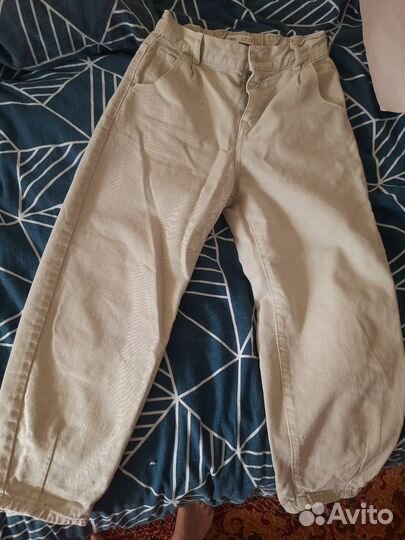 Джинсы zara для девочки 140
