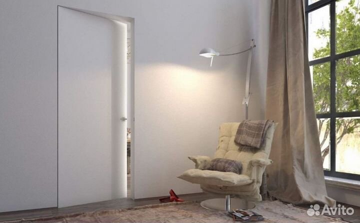 Скрытые межкомнатные двери под отделку