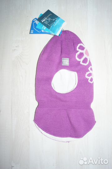 Новая демисезонная шапка-шлем для девочки