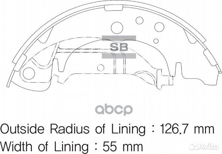 SA020SNS 4020.00FSB568 колодки барабанные Kia