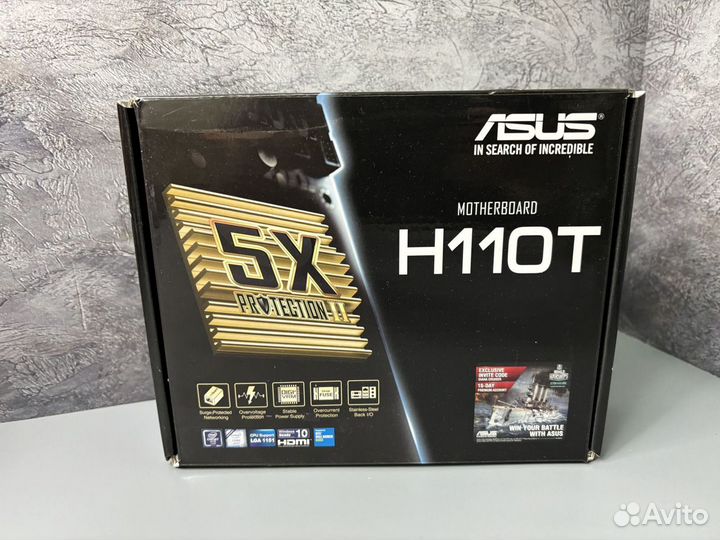 Материнская плата asus H110T-i3\240GB\16озу