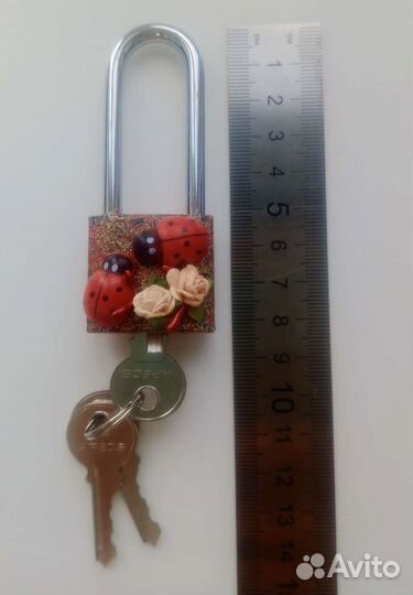 Свадебные замочки с ключами маленькие
