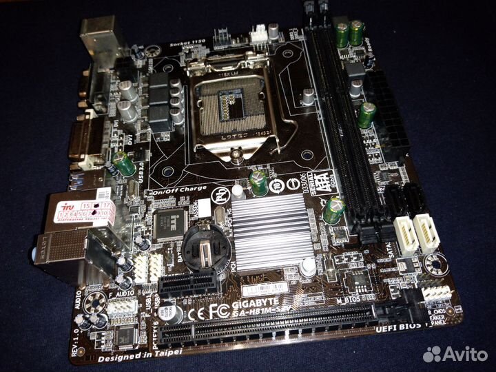 Материнская плата gigabyte GA-H81M-S2V LGA1150