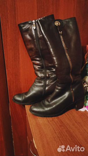 Сапоги женские натуральная кожа 38-39