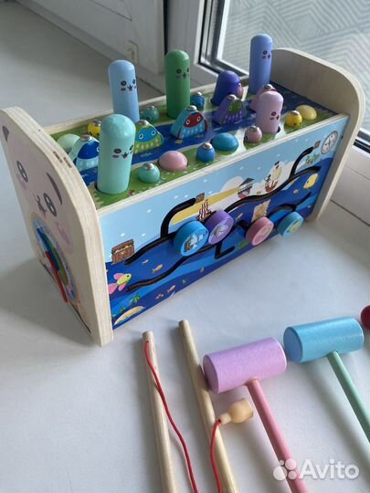 Развивающая игрушка / рыбалка стучалка