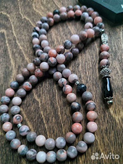 Чётки 99шт из Яшмы. Сувениры из Казани