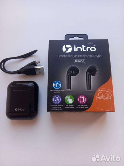 Беспроводные наушники bluetooth intro