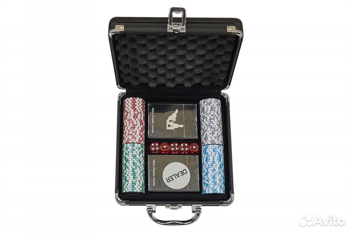 Набор для покера Crown на 100 фишек 61666