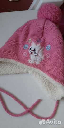 Шапка для девочки зимняя