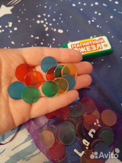 Магнитный жезл и фишки