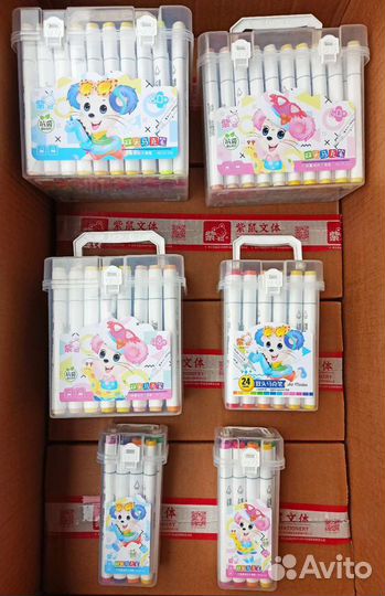 Двухсторонние фломастеры для скетченга 12-80 цвето