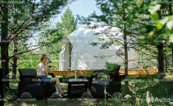 Геокупол зимний. Шатер для глэмпинга. Юрта