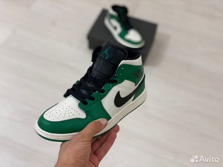 Кроссовки Air Jordan 1 Pine Green (36-45)