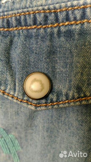 Рубашка джинсовая рост140 9-10лет новая OVS