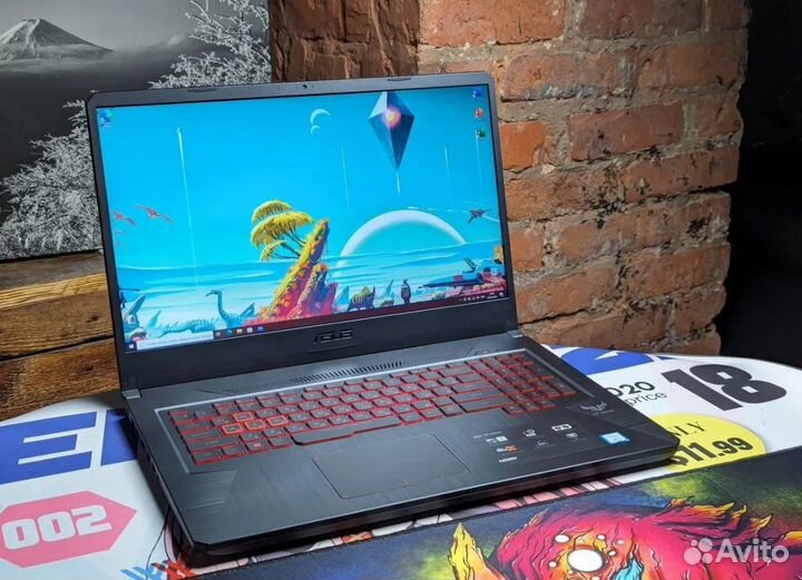 Asus TUF 17.3/GTX 1060 6gb/i7-8th/1128gb как NEW