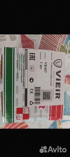 Терморегулятор vieir vr407 для теп.пола (новый)