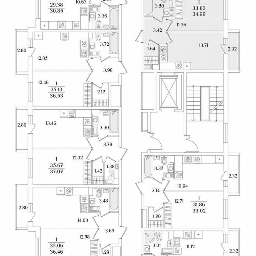 1-к. квартира, 35 м², 8/9 эт.