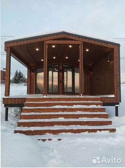 Каркасный всесезонный дом с доставкой 45 м кв, арт. дх-1341