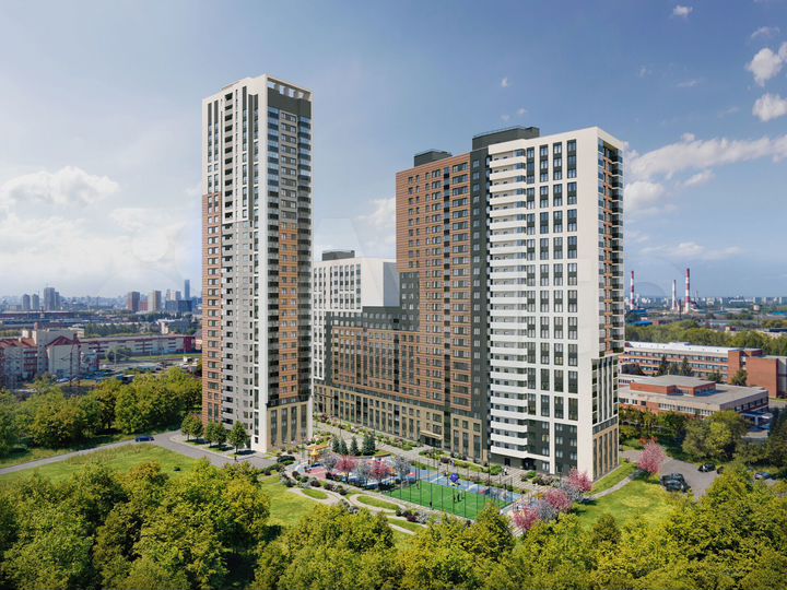 2-к. квартира, 51,8 м², 13/32 эт.