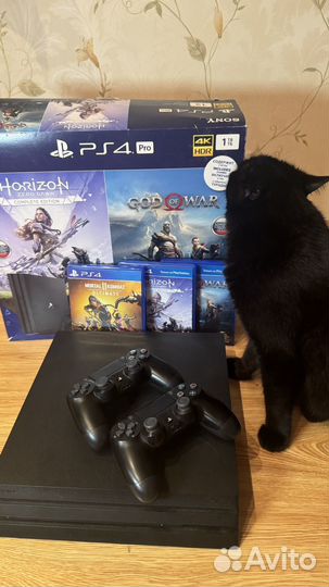 Sony playstation 4 ps4 pro 1tb с дисками