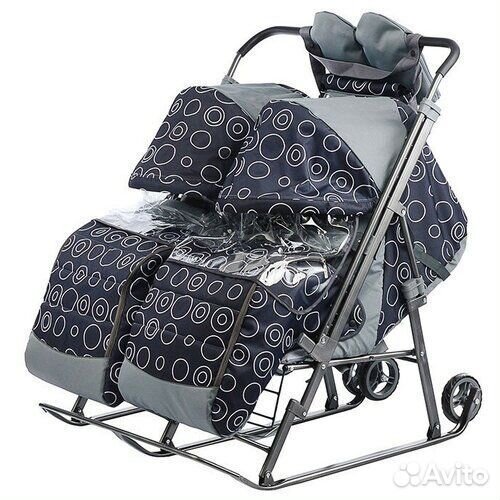 Санки коляска для двойни бу