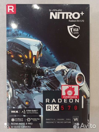 Видеокарта sapphire rx 570 nitro+ 8gb