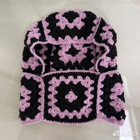 Вязаная балаклава капюшон капор в стиле Прада