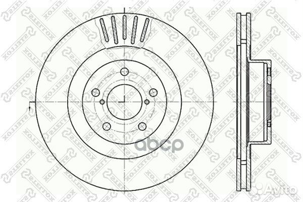 6020-4412V-SX диск тормозной передний Subaru I