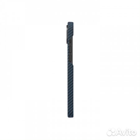 Чехол Pitaka KI1408 для iPhone 14 черно-синий, Ma