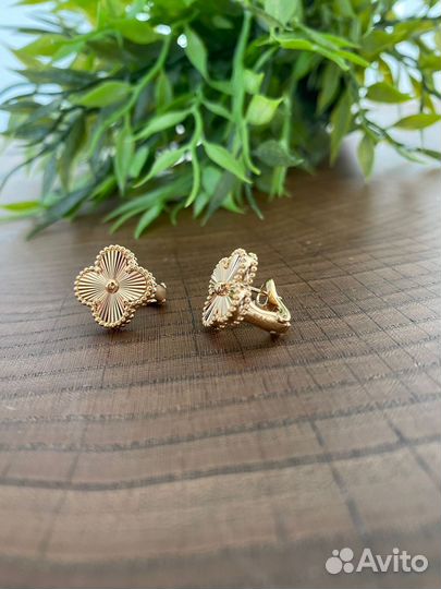 Van cleef серьги золото