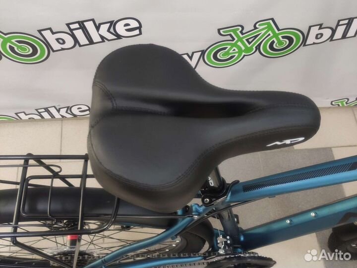 Новый алюминиевый с багажником велосипед