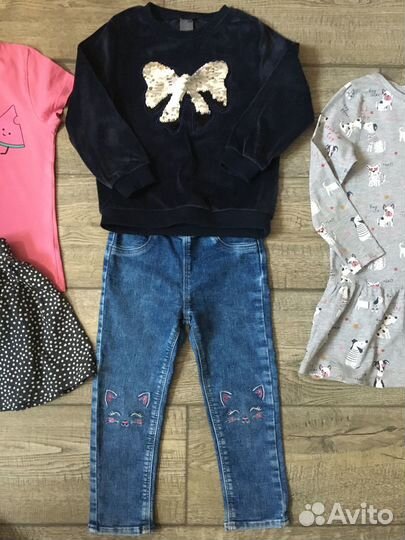 Вещи пакетом на девочку 98 104