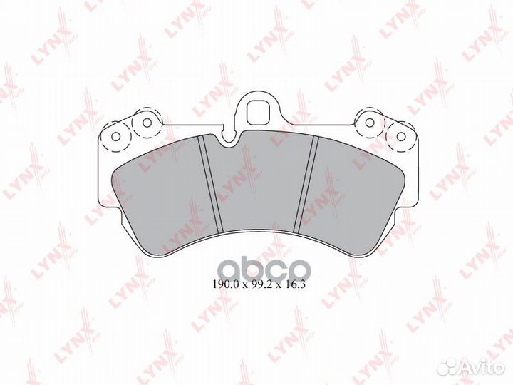 Колодки тормозные дисковые перед BD8005