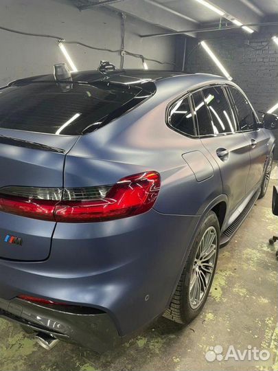 Плавники на заднее стекло черный глянец BMW X4 G02