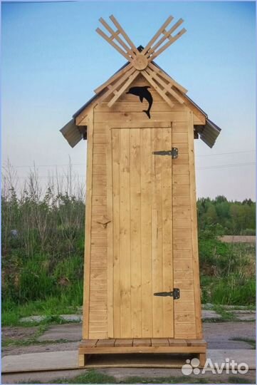 Уличный туалет деревянный цюш 507