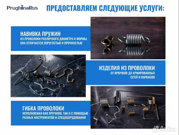 Производство / изготовление изделий из проволоки