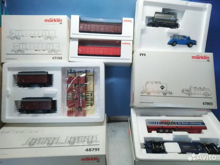 Вагоны, локомотивы железная дорога 1/87 marklin