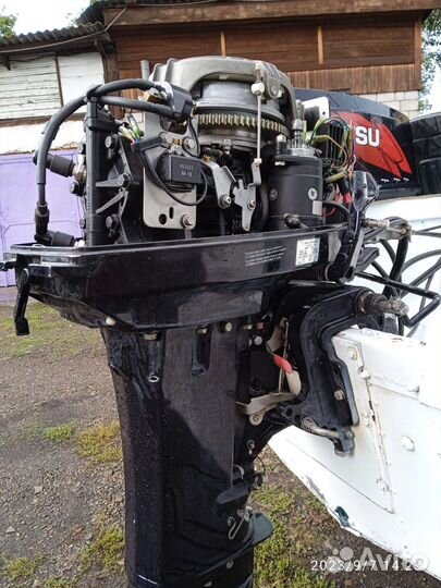 Обь 3 c с мотором tuhatcu 30 и прицепом