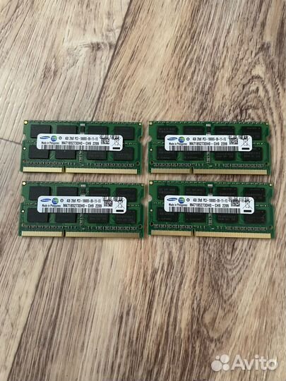 Новая память Samsung ddr3 4gb для ноутбука