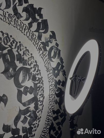 Кольцевая лампа со штативом бу 54см